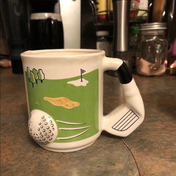 Vintage Emson 3-D Golf Coffee Mug - Picture 2 of 4